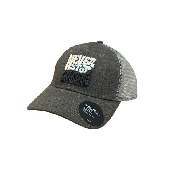 The North Face Mudder Trucker Hat Gray Never Stop Exploring NWT - Picture 3 of 6